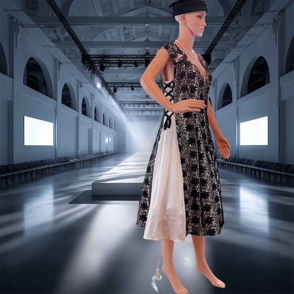 Bettie Page by Tatyana Lace Circle Dress NWT Rockabilly Pinup Retro 50s Style - Picture 10 of 10